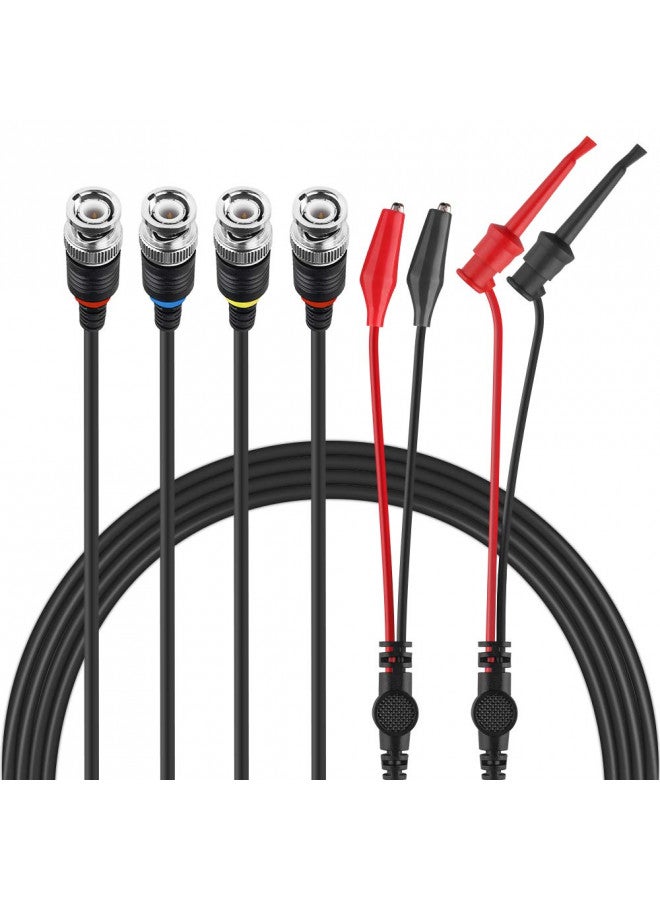 Micsoa Micsoa BNC Test Leads Set, Oscilloscope Probes BNC to Alligator Clips, BNC to Mini Test Clips, BNC to BNC Cable Leads 3 Pack  - Image 1