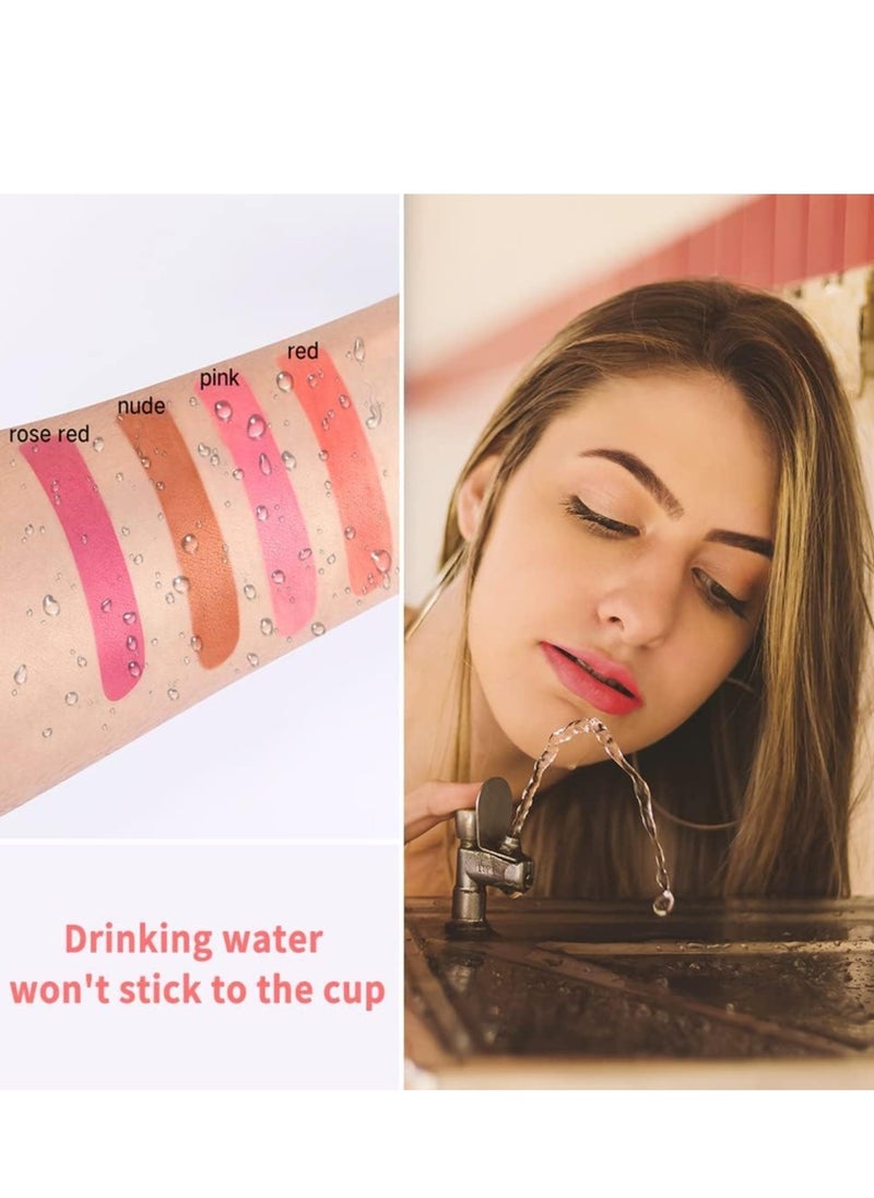 SYOSI - 20Pcs Cotton Swab Tattoo Lipstick, Tattoo Lipstick Cotton Swab Lip Tint, Waterproof Non-Stick Tattoo Lipstick Cotton Swab Lip Tint, Long Lasting Lip Gloss Cotton Swab Matte (Multicolor) - Image 1
