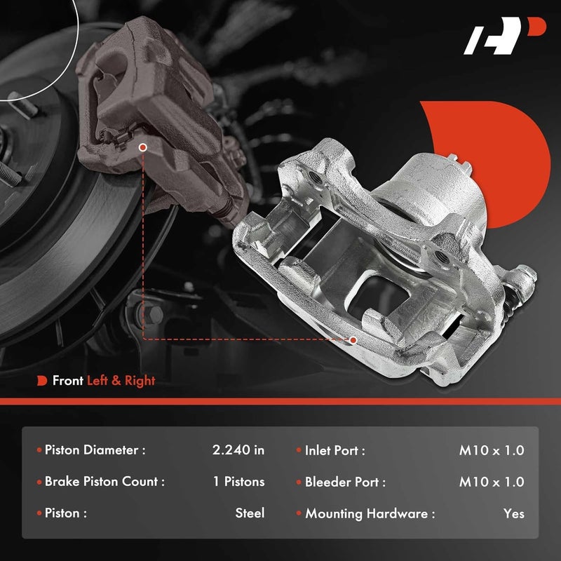 A-Premium Disc Brake Caliper Assembly for Infiniti and Nissan - Image 2