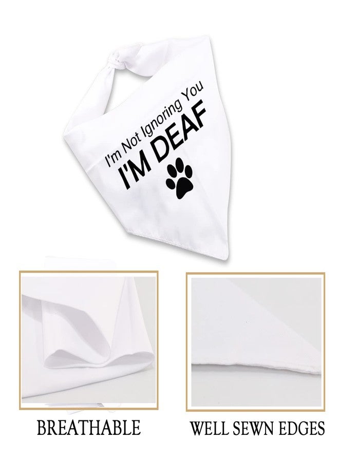 JXGZSO 1 Piece I'm Not Ignoring You I'm Deaf Dog Bandana Handkerchief Scarf Tie On Special Needs Dog (I'm Deaf Dog) - Image 4