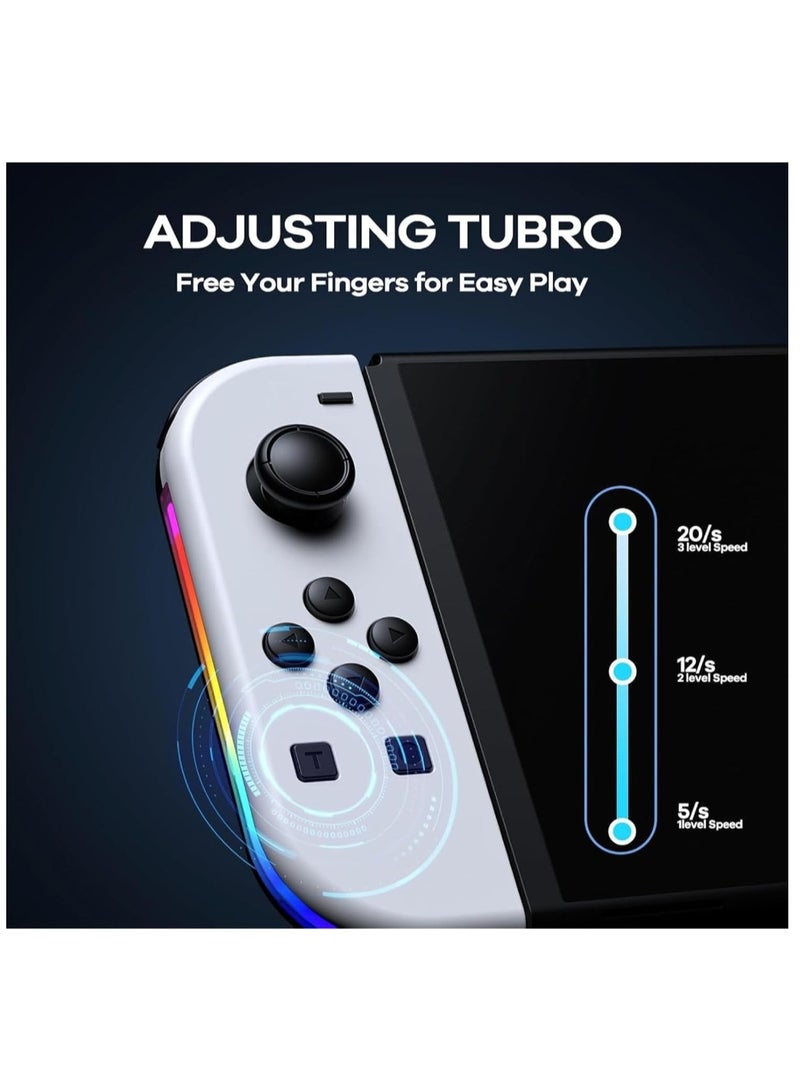 Joy Cons Wireless Controller For Nintendo Switch, L/R Controllers Replacement Compatible With Nintendo Switch/Lite/OLED, Joystick With Wake-up/Screenshot/Dual Vibration/Motion Control Function  - Image 5