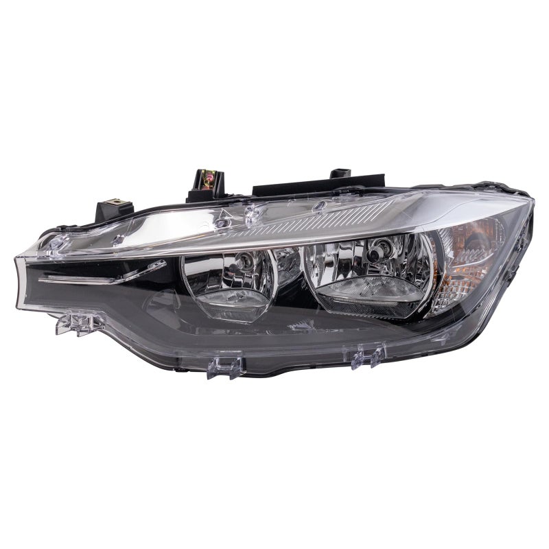TRQ Driver Side Headlight Assembly Halogen Compatible with 20162018 BMW 320i 328d 328d xDrive 328i 328i xDrive 340i BM2518166