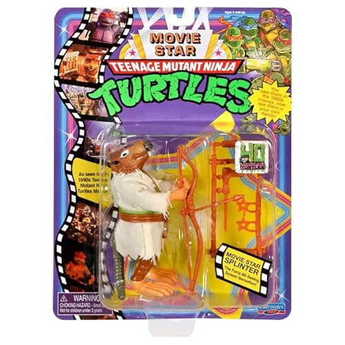 TMNT Teenage Mutant Ninja Turtles: 4-Inch Original Movie Star Splinter Basic Figure - Image 1