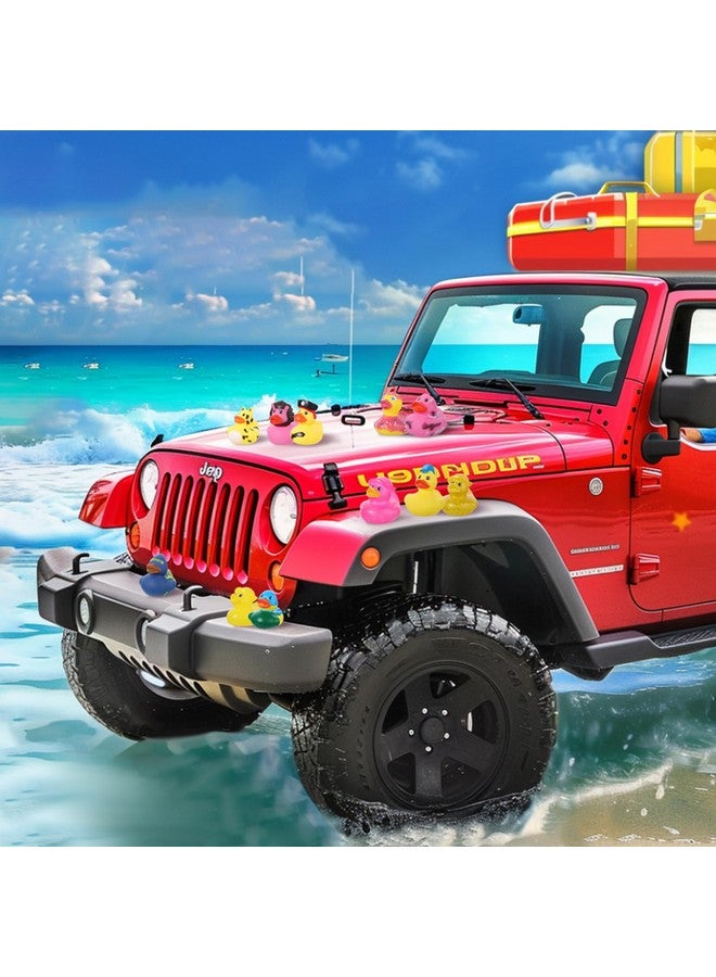 Prudiut 30 Pcs Rubber Ducks Assorted Plastic Rubber Ducks for Cruise Ducks Ducking Bath Toys Ducks Party Favors Beach Pool Activity Cruise Ships Hiding for Kids Teens - Image 5