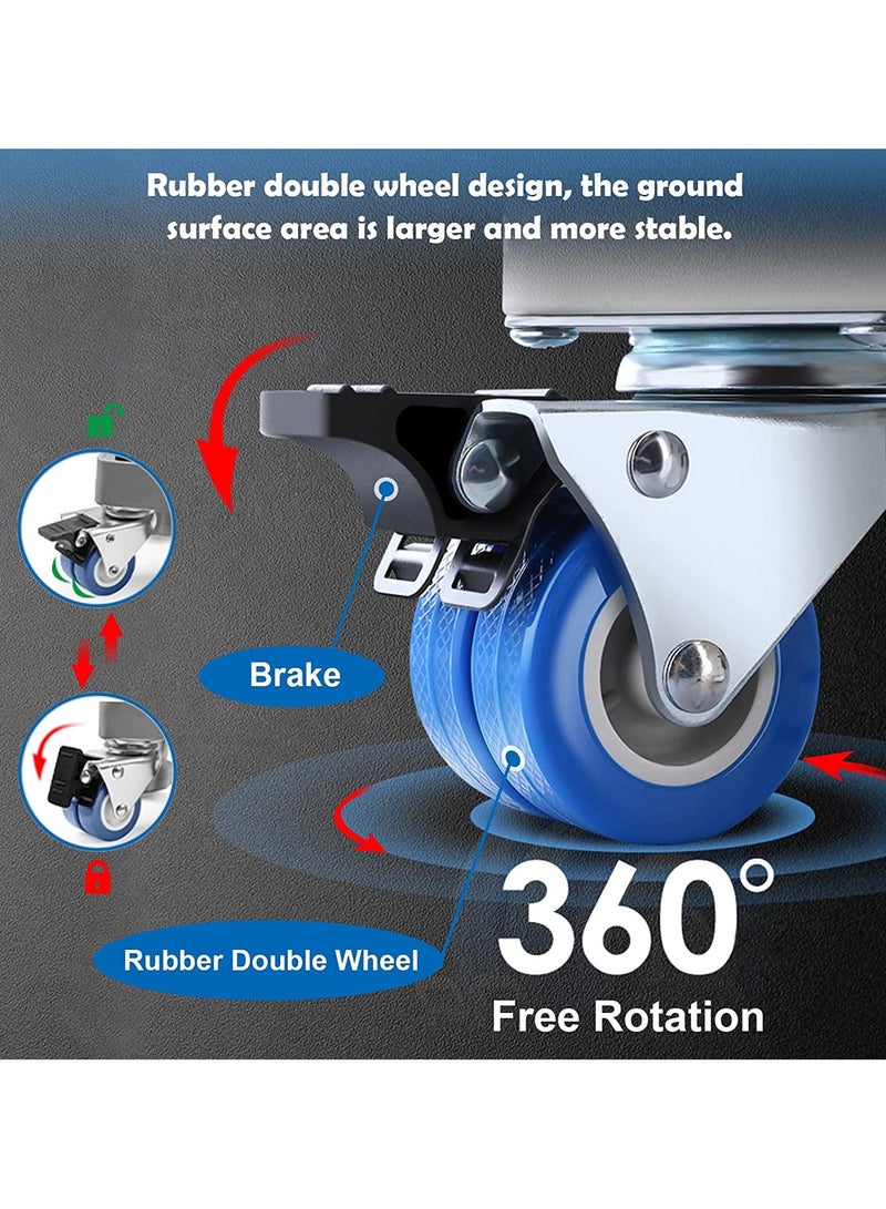 AiheArron Washing Machine Base Stand,  Washing Machine Base Hold Up to 400 KG, Adjustable mobile base with 4 Locking Wheels 8 Adjustable Strong Feet for Washing Machine Dryer Refrigerator - Image 3