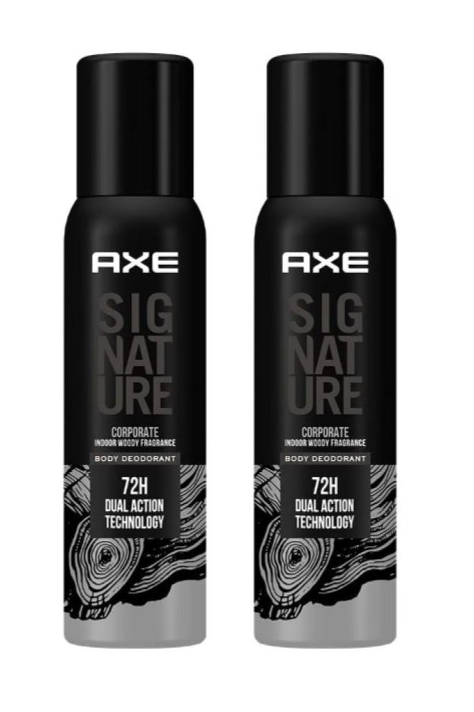 Axe Signature Corporate No Gas Body Deodorant for Men 122ml 2PCS