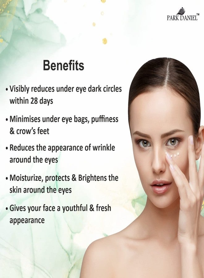 Park Daniel Nourishing Under Eye Cream for Dark Circles for Women & Men|to Reduce Dark Circles, Puffiness and Fine Lines with Vitamins E & B3 Pack of 3 of 50ML - Image 4