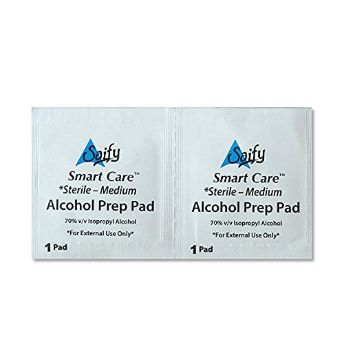 SMARTCARE Smart Care Two Ply Folded Antiseptic Sterile Swabs - Medium Size (100 Individual Pads) for Premium Wound and Skin Care - Image 2