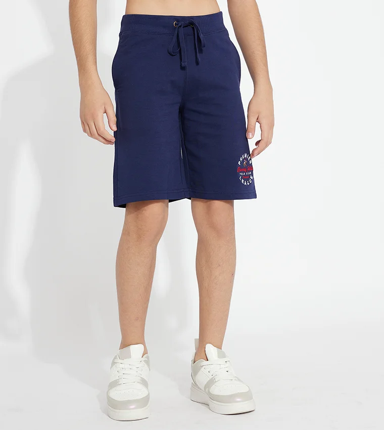 BEVERLY HILLS POLO CLUB Beverly Hills Polo Club Vintage Active Shorts with Elastic Waist