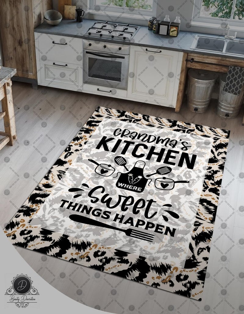 Velvet Soft Kitchen Rugs Modern Design Multi Size Non Slip (120 * 180)