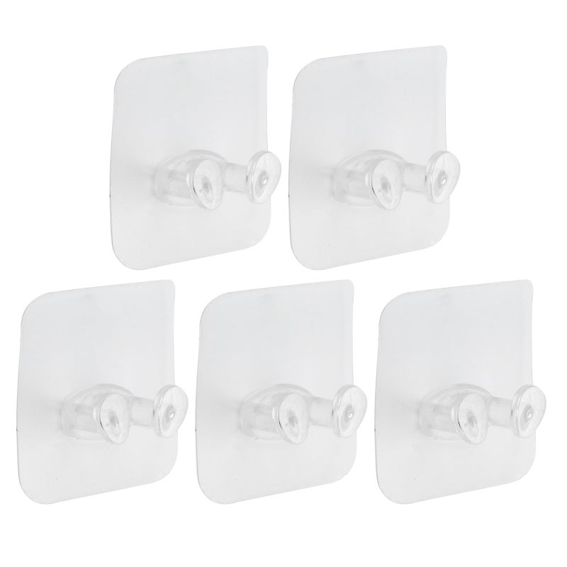 Self Adhesive Wall Hooks 1 Pack Multi-Purpose Design - No Wall Damage Easy Install Space Saving Bathroom Organizer for Shower Bathroom Kitchen And Room Organization - Image 3