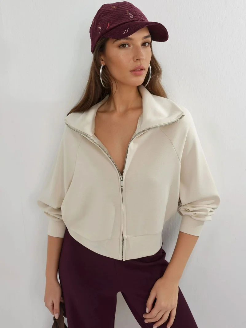 Busem BUSEM Relaxed Fit Zippered Sweatshirt