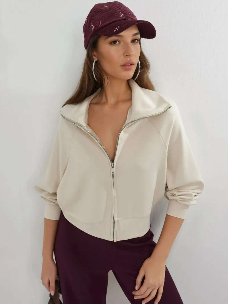 Busem BUSEM Relaxed Fit Zippered Sweatshirt