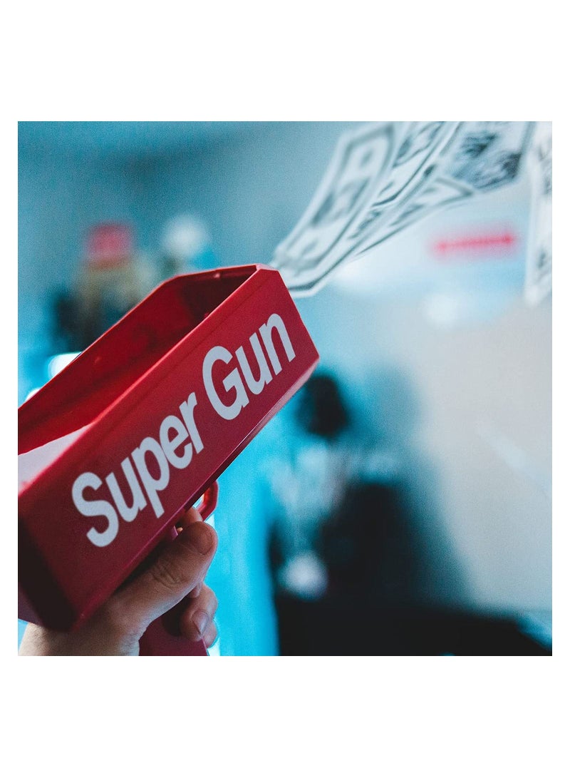 erorex Red Money Gun Shooter, Toy Guns That Look Real, Prop Gun Cash Cannon for Game Movies Party Supplies - Image 5