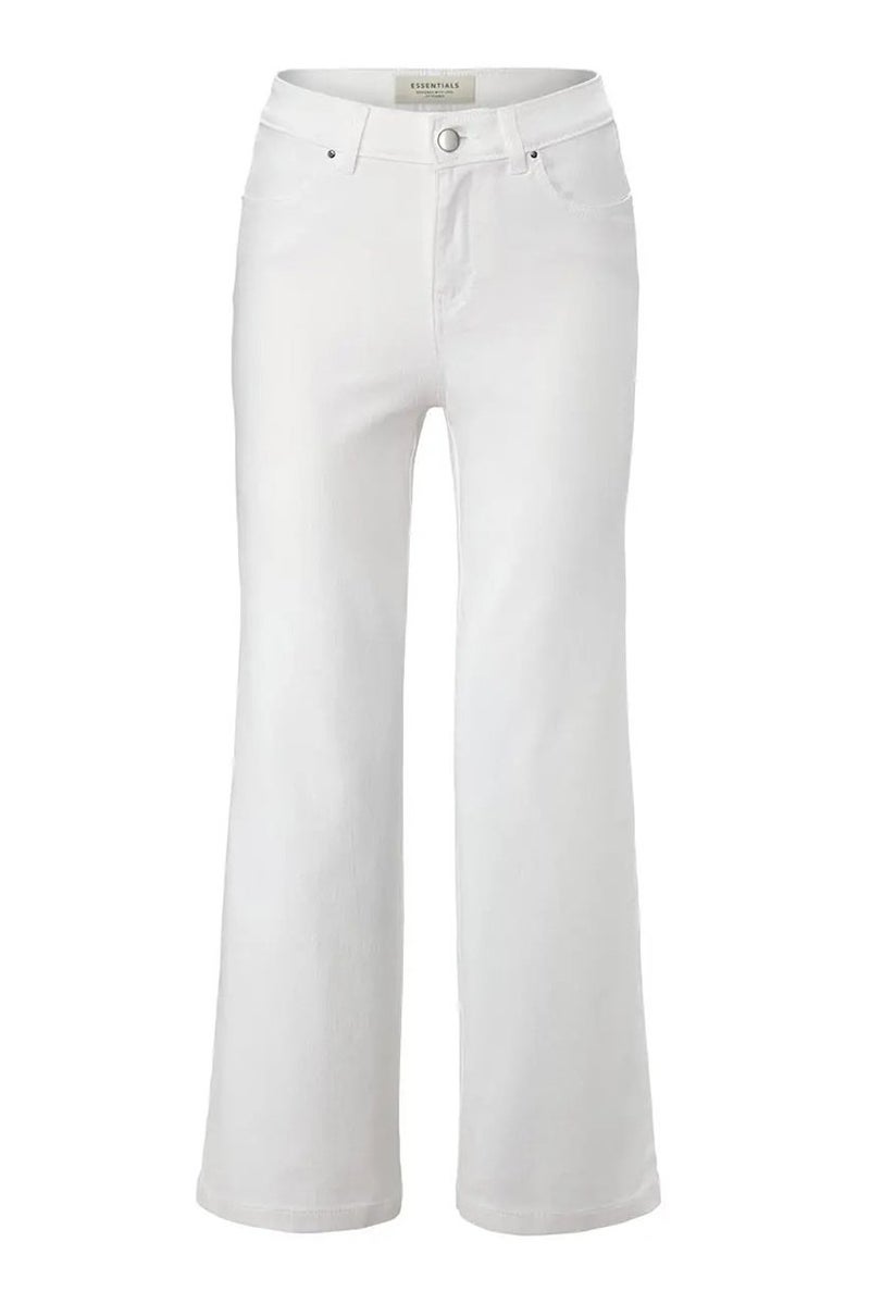 Tchibo Women Regular Fit Plain Stretchable Jeans, White - Image 2