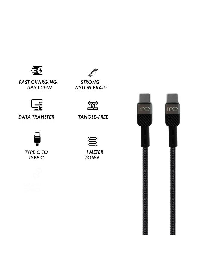 IMEEA 25W GaN Fast Charger Adapter IM-HC125CC with PD 3.0 & QC 3.0, Dual Port USB-C & USB-A Wall Charger, Compact Travel Charging Plug with 60W Type-C to Type-C Nylon Braided Cable, Overheat & Overcharge Protection, Universal for Smartphones & Tablets - Image 5