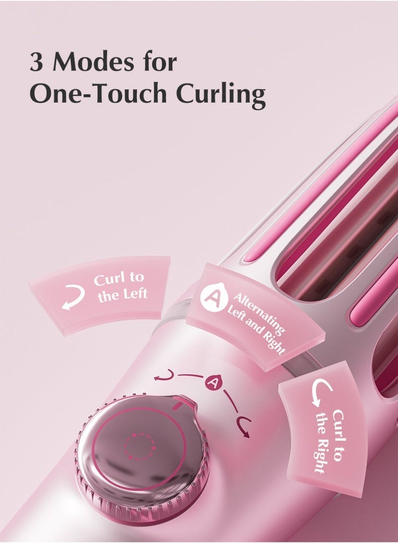 كينسي بيوتي مكواة تجعيد الشعر الاحترافية 2 في 1 مع مخلبين سحريين قابلين للاستبدال، مكواة تجعيد شعر أوتوماتيكية 200 مليون أيونات سالبة تغذي الشعر، عصا تجعيد الشعر التلقائي مع 3 درجات حرارة، تذكير بالتوقيت، إيقاف التشغيل التلقائي، مضادة للحروق، مضادة للتشابك، عصا تجعيد الشعر الدوارة لتصفيف الشعر - Image 4