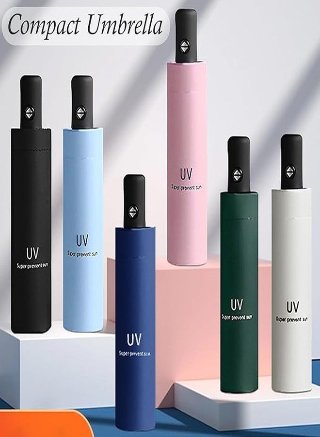 DHYANEXA Auto Open Umbrella | Automatic Folding UV Protection for Sun & Rain | Windproof, Waterproof, Travel-Friendly, One-Touch Open & Close | Unisex All-Weather Umbrella. - Image 2