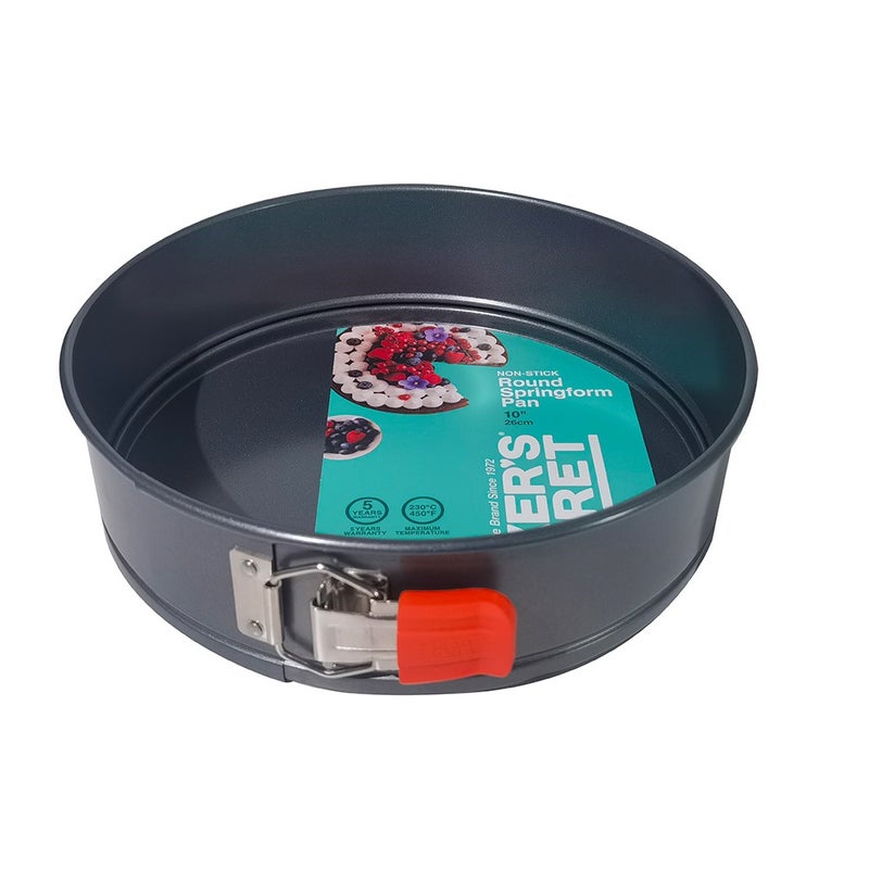 Baker's Secret Baker’s Secret Essential Line 26cm Springform Pan – Non‑Stick Bakeware for Effortless Cake Baking & Easy Release - Image 1