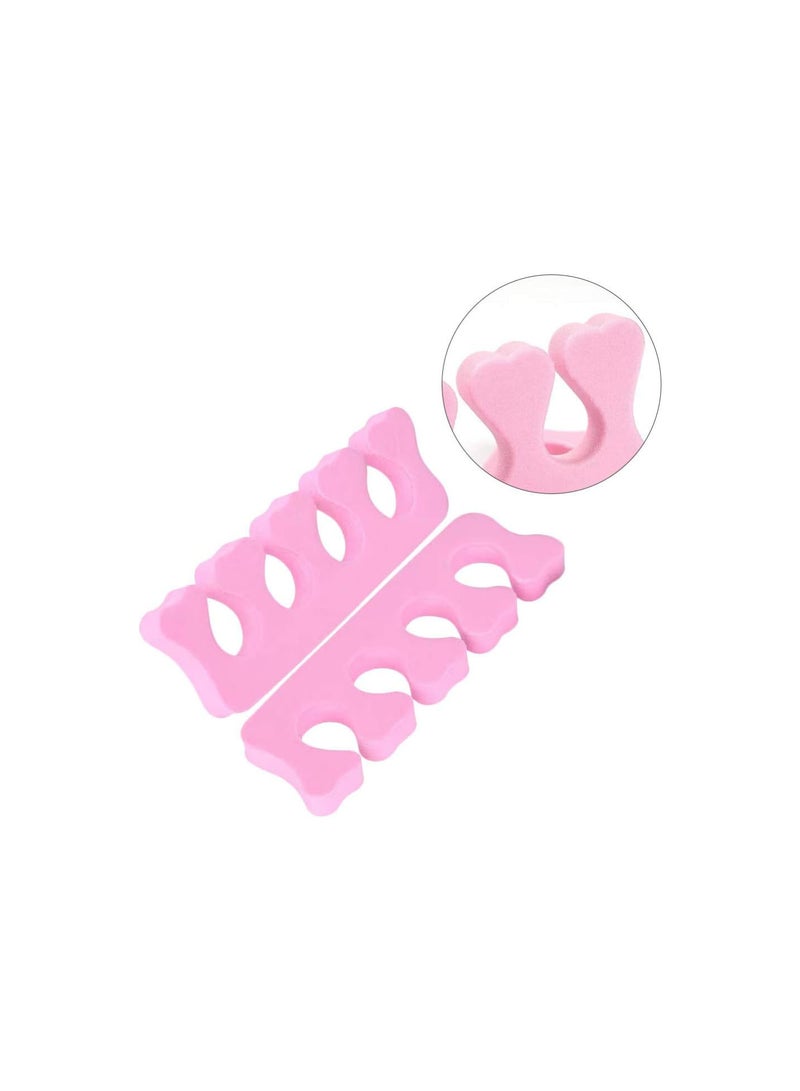 100 Pairs Toe Separators Pedicure Disposable Sponge Toe Spacers Toenail Dividers Toe Stretchers for Nail Polish Application Random Color