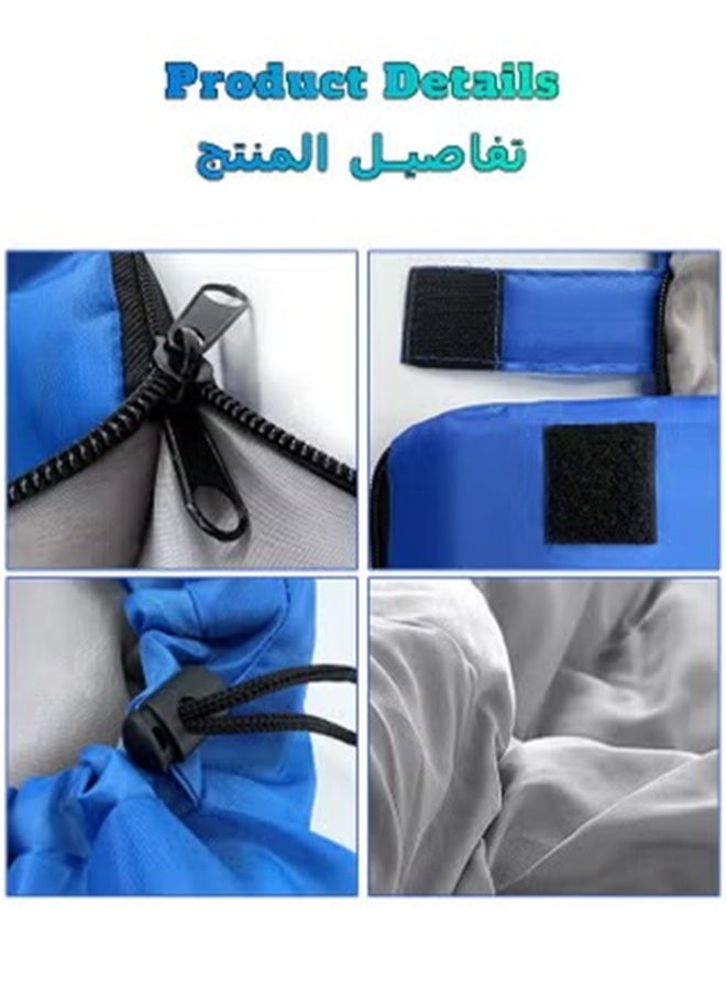 HOMESTAR Camping Sleeping Bag, Portable Waterproof Sleeping Bag for Adults, Kids, 4 Seasons Winter, Fall, Spring, Summer, Backpacking Hiking, Camping, Mountaineering, Indoor, Outdoor Use, Blue - Image 4
