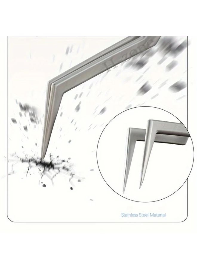 Mechanic Aax 17 Stainless Steel Precision Wire Clamping Tweezers Non Slip Wear Resistant - Image 3