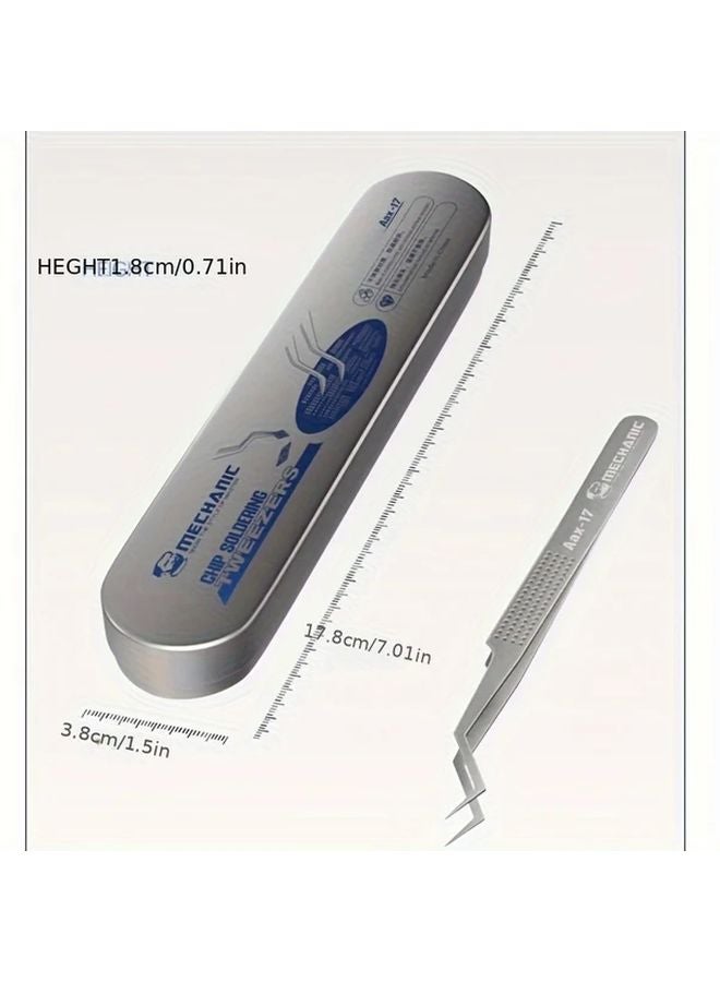 Mechanic Aax 17 Stainless Steel Precision Wire Clamping Tweezers Non Slip Wear Resistant - Image 4