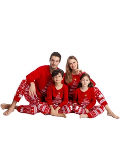 VUCATIN Children's Family Matching Pajamas Holiday Matching Clothing Long-Sleeved Parent-Child Pajamas for Home Suitable for Women Men Children and Pets (Kids)  - Image 5