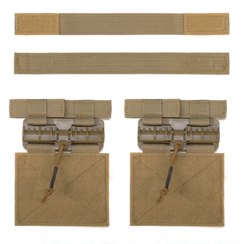Generic Tactical Vest Quick-Release MOLLE Tubes JPC CPC Khaki (one pair)