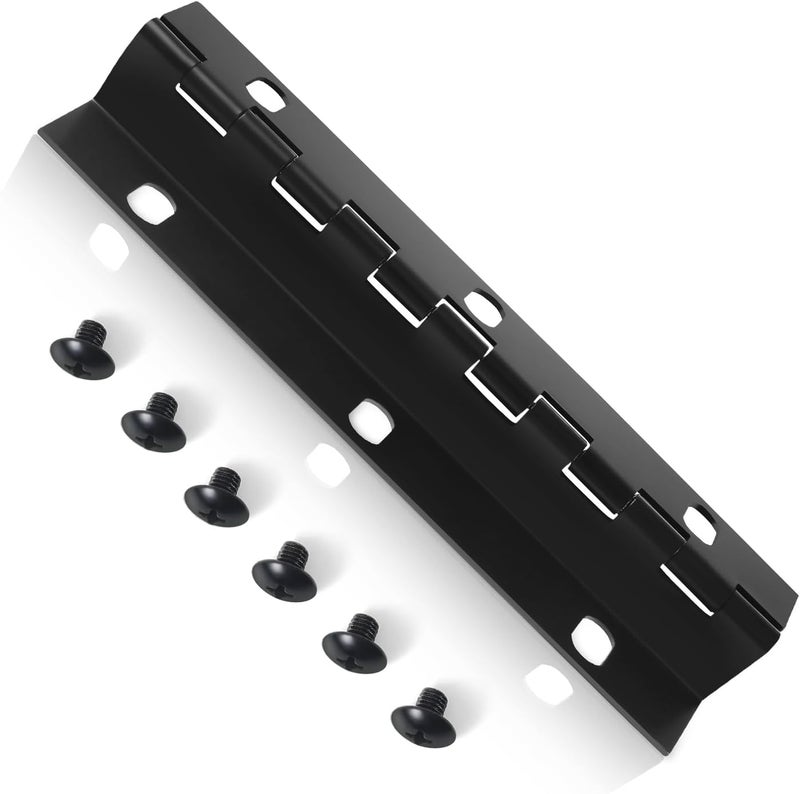 Yobfo Mailbox Door Hinge,Mailbox Hinge Replacement Parts for Imperial,Size 6 with 6 Screw Holes,Screws Incleded-Black - Image 1