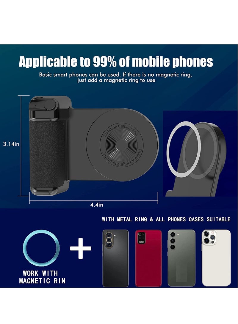 Excefore Magnetic Phone Camera Holder Multifunctional Smartphone Camera Shutter Remote Handle Grip 10W Qi Wireless Charging Stand Bluetooth Remote Control for Video Photo Shooting - Image 2