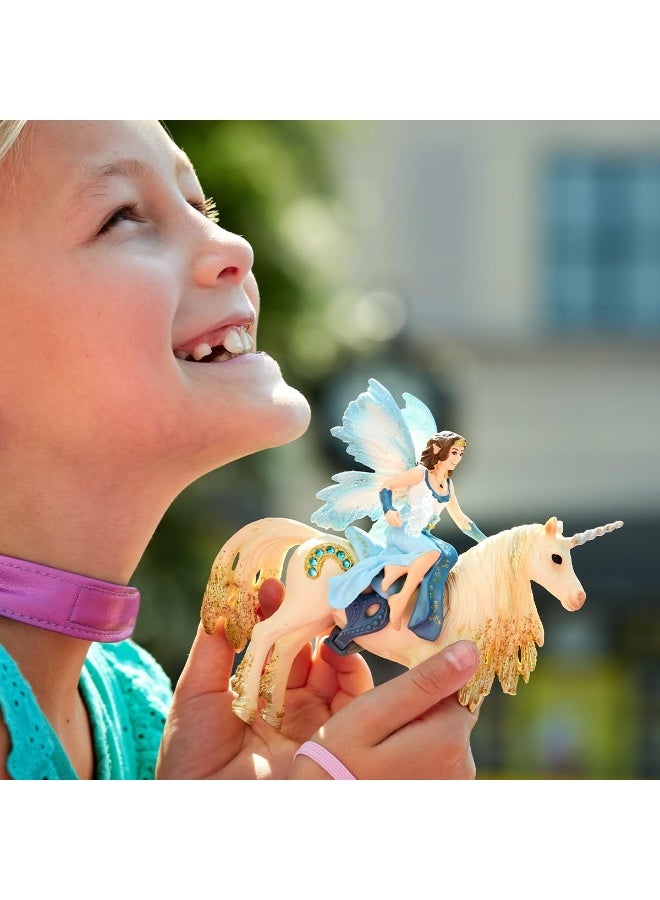 Schleich Eyela Riding on Golden Unicorn - Image 2