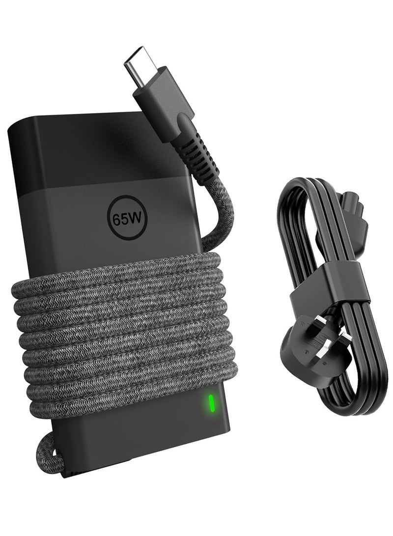 SMART SOURCE 65W 45W HP USB C Laptop Charger Replacement for HP Elitebook x360, Pavillian, Chromebook, Spectre X360, Envy, Elite x2 Travel Fast Charging Adapter, Support Smart Phones & Tablet, With AC Power Cord 