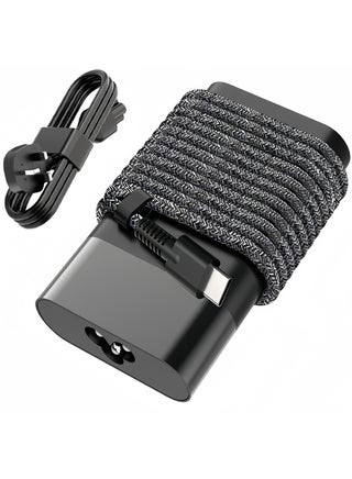 65W USB-C Replacement Charger for HP Laptop – Fast PD Type-C Power Adapter with AC Cable Compatible with HP Spectre, EliteBook, ProBook, Envy, Smartphones, Tablet