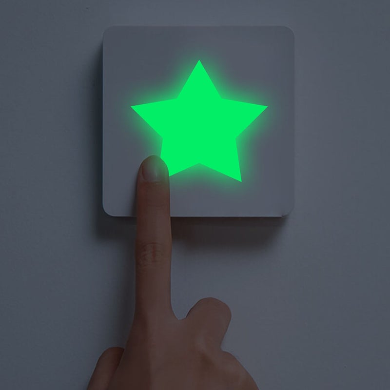 2 Sheets Glow in The Dark Wall Stickers Removable Glow in Dark Dots Star Wall Decals Stickers - Image 3