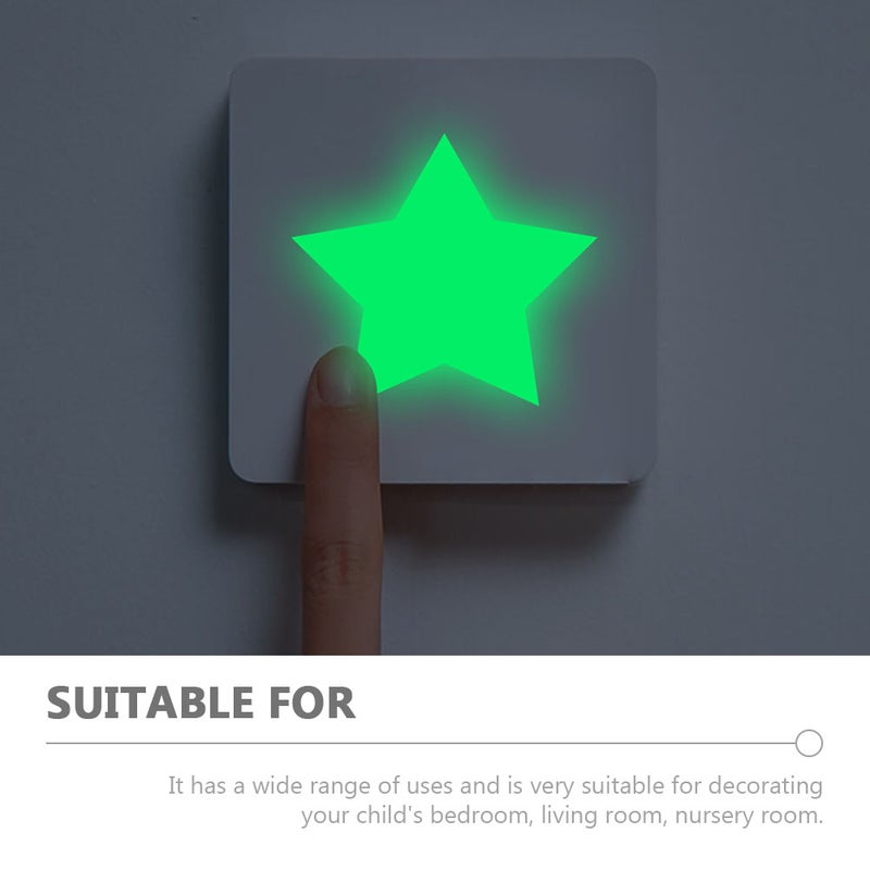 2 Sheets Glow in The Dark Wall Stickers Removable Glow in Dark Dots Star Wall Decals Stickers - Image 4