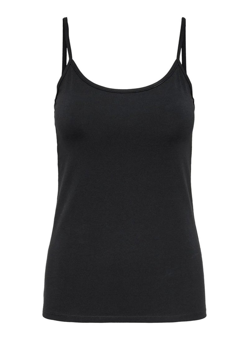 COTTONIL Women Tank Top Spaghetti Strap - Bundle Of 2 Tops (Black & White)  - Image 5