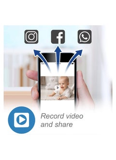 في تك جهاز مراقبة الأطفال VTech RM5764HD 1080p Smart WiFi عن بعد، مقلاة وإمالة 360 درجة، شاشة 5 بوصات بدقة 720 بكسل عالية الدقة، رؤية ليلية عالية الدقة، أصوات مهدئة، محادثة ثنائية الاتجاه، مستشعر درجة الحرا  - Image 3
