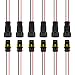 LEDLightsWorld Waterproof Electrical Connector 15mm Series Terminal Wire Connectors Plug 2 Pin Way Automotive with for Wire 20AWG Marine for Car Truck Boat 6 Pack - Image 2