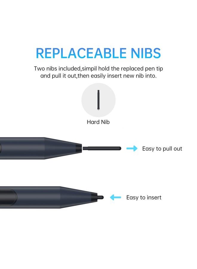 Hacey Surface Pen - Stylus for Surface Pro, Laptop, Book, Go - 1024 Pressure Sensitivity - Black - Image 3