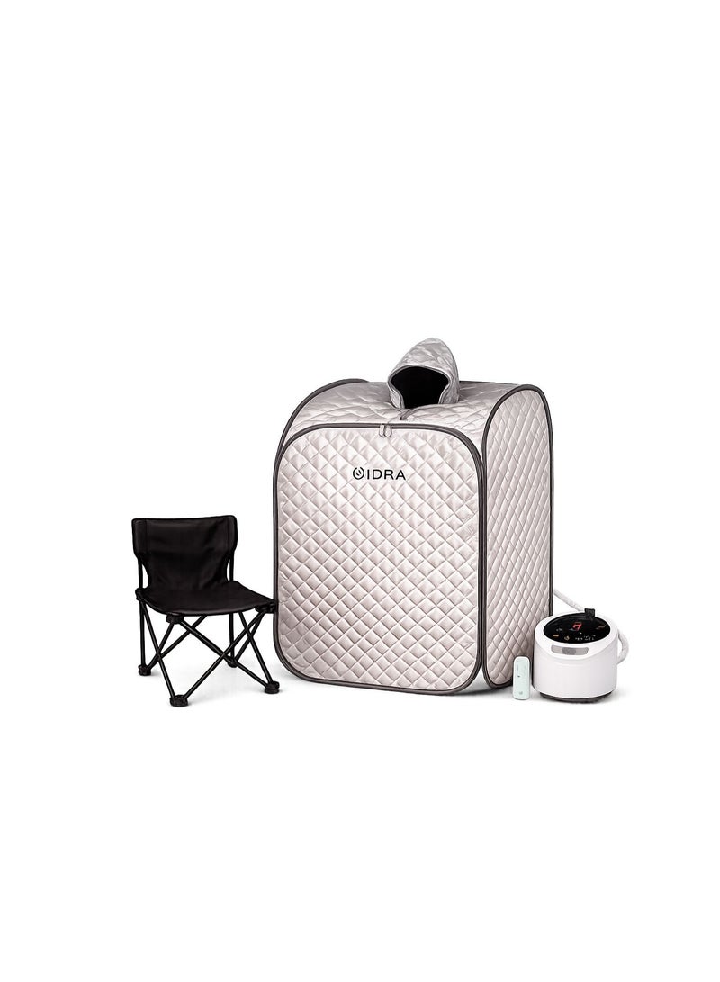 SIDRA Sauna, steam sauna, portable sauna, home sauna tent for exercise, yoga, and Pilates; hot bath with chair. - Image 1