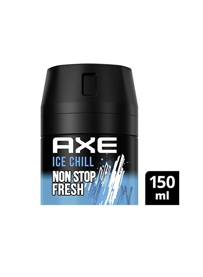 Axe Pack Of 6 Axe Deodorant Body Spray 150ml Ice Chill - Image 3