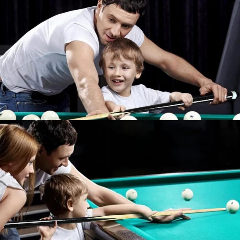 JX Pool Cues for Kids 36inch 58inch Shorty Cues Billiard House Cue Sticks for Child Hardwood Billiard Cue Sticks 13mm Glue-on Tips,Set of 2 - Image 5