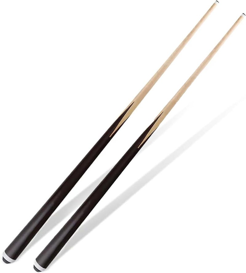 JX Pool Cues for Kids 36inch 58inch Shorty Cues Billiard House Cue Sticks for Child Hardwood Billiard Cue Sticks 13mm Glue-on Tips,Set of 2 - Image 1