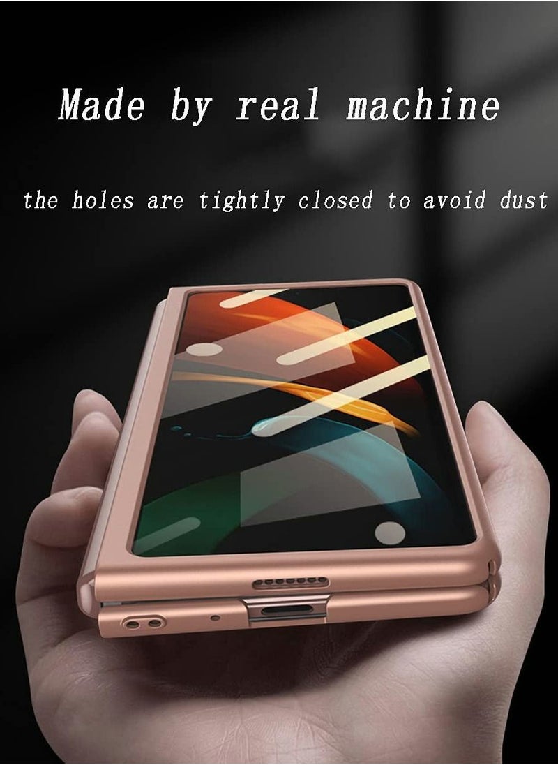 Y&D - Case for Samsung Z Fold 2 Case, Slim with Front Screen Protector Hard PC Cover 9H Tempered Glass Full Protection - Image 1