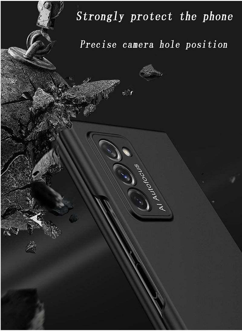 Y&D - Case for Samsung Z Fold 2 Case, Slim with Front Screen Protector Hard PC Cover 9H Tempered Glass Full Protection - Image 1