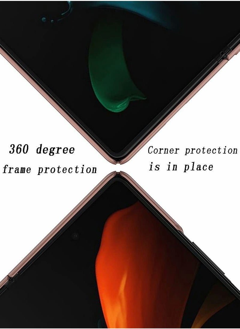 Y&D - Case for Samsung Z Fold 2 Case, Slim with Front Screen Protector Hard PC Cover 9H Tempered Glass Full Protection - Image 1