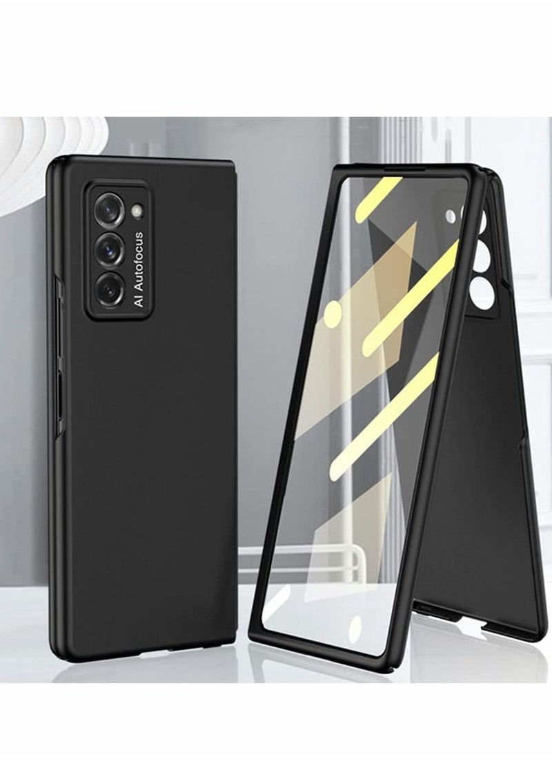 Y&D - Case for Samsung Z Fold 2 Case, Slim with Front Screen Protector Hard PC Cover 9H Tempered Glass Full Protection - Image 1