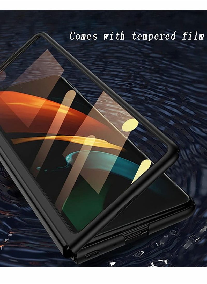 Y&D - Case for Samsung Z Fold 2 Case, Slim with Front Screen Protector Hard PC Cover 9H Tempered Glass Full Protection - Image 1