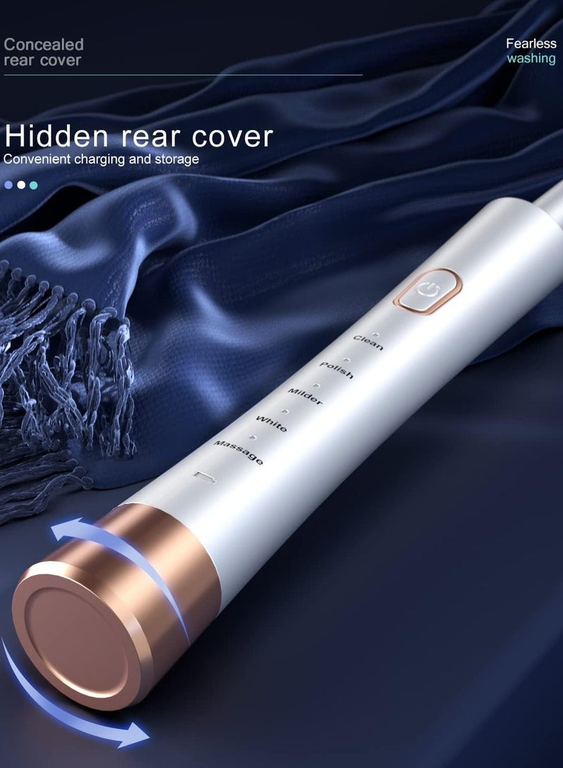 general Rechargeable electric powerful toothbrush,8 brush heads,Teeth Whitening,3Hours Charge for 120 Days,White - Image 3